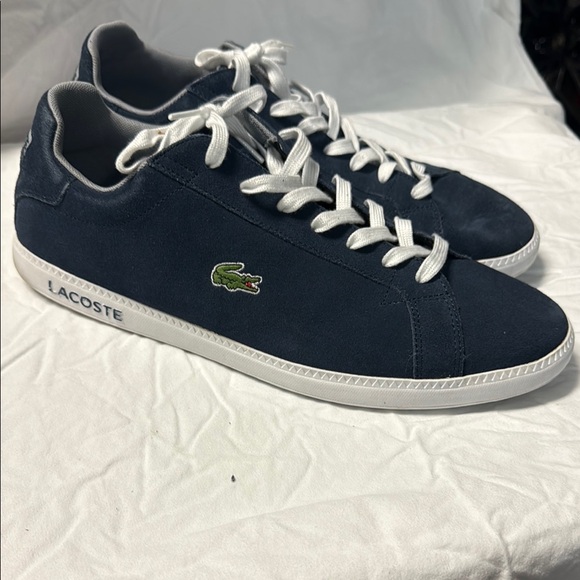 Lacoste Dark Blue Sneakers with White Accents - Picture 1 of 4